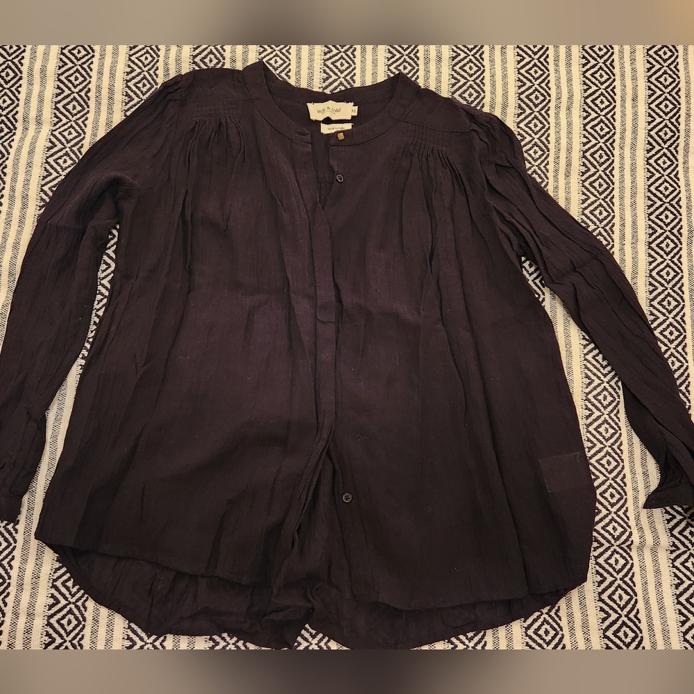 Black Long Sleeve Blouse Indi & Cold
